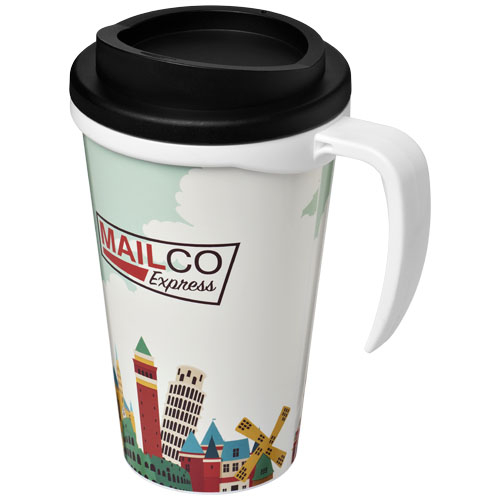 Mug isolant Brite-Americano® grande 350ml Blanc / Noir